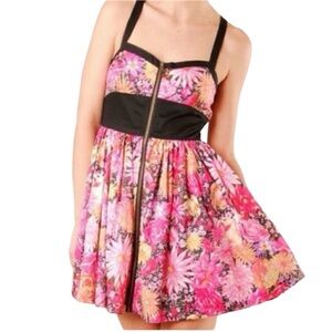 JACK BB DAKOTA Dress Floral Zip front cross back Size‎ Small